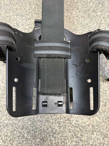 Ex Police Safariland Drop Leg Holster Glock 17 GLK LAM Light 6004-8310 Airsoft