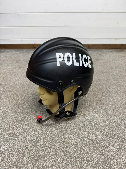 Ex Police Black Gecko Marine Safety Helmet 57-62cm Collector Display TV Film Prop