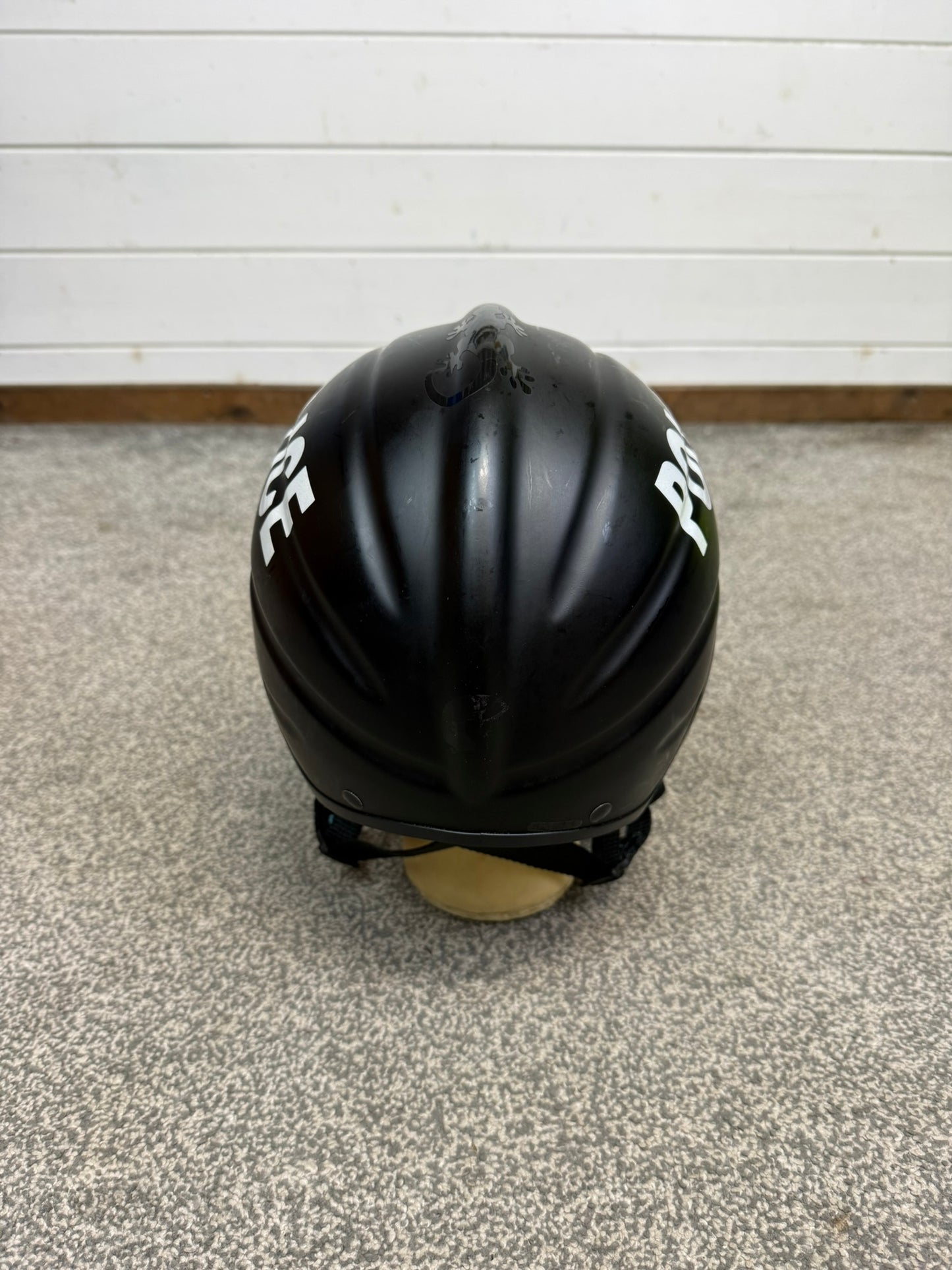 Ex Police Black Gecko Marine Safety Helmet 57-62cm Collector Display TV Film Prop