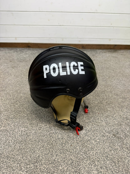 Ex Police Black Gecko Marine Safety Helmet 57-62cm Collector Display TV Film Prop