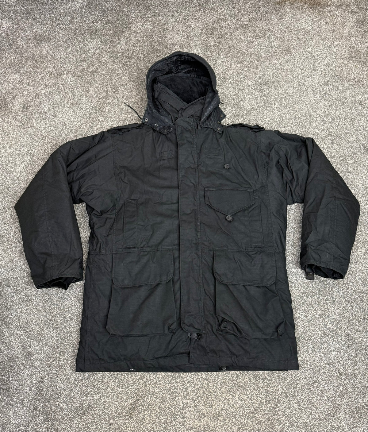 Ex Police Arktis Black Smock Jacket With Liner VGC - X LARGE Dog Handler Security