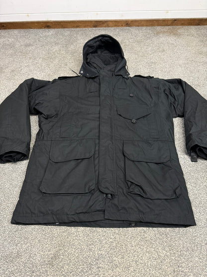 Ex Police Arktis Black Smock Jacket With Liner VGC - X LARGE Dog Handler Security