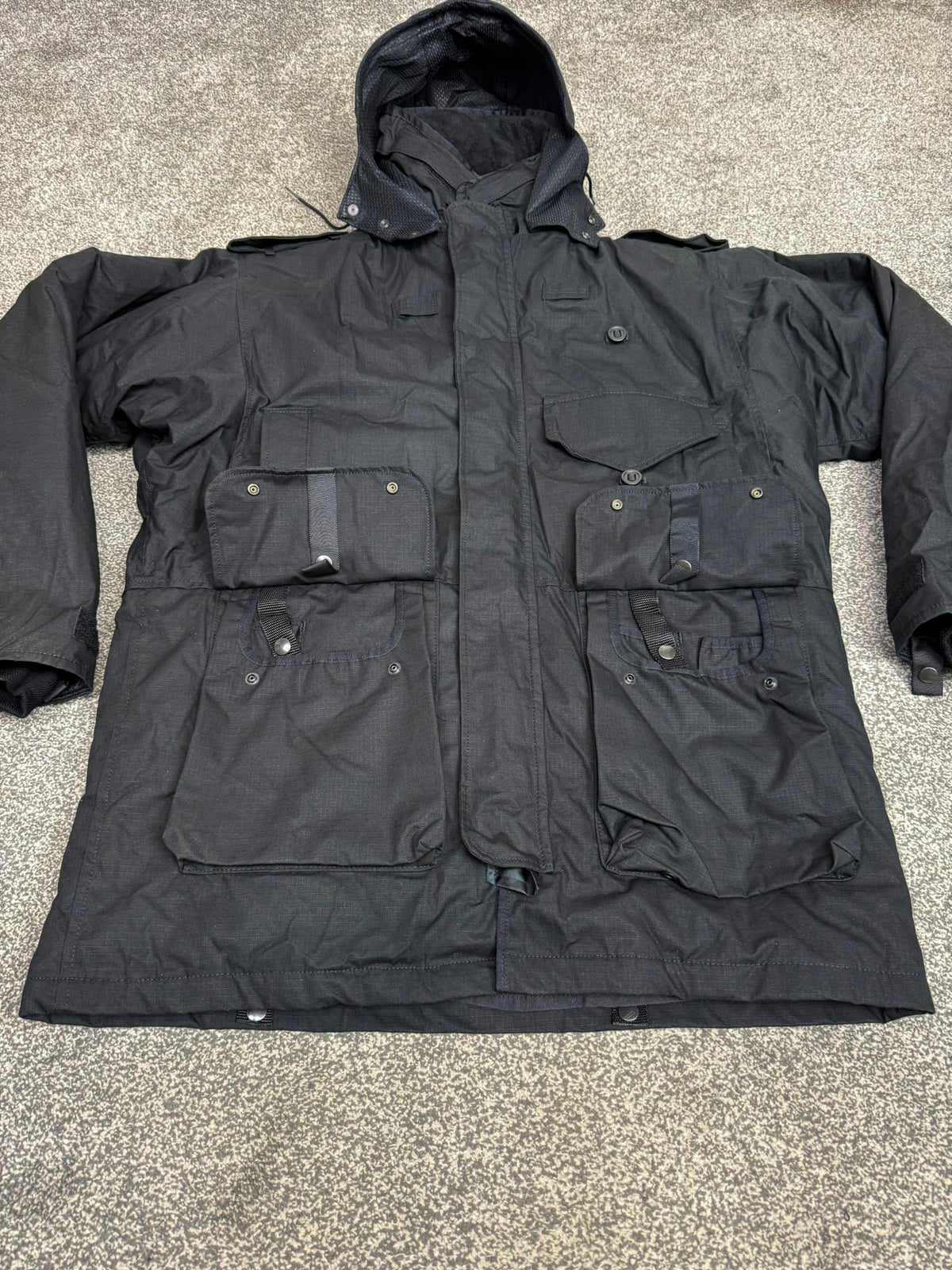 Ex Police Arktis Black Smock Jacket With Liner VGC - X LARGE Dog Handler Security
