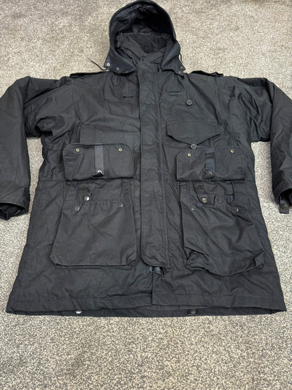 Ex Police Arktis Black Smock Jacket With Liner VGC - X LARGE Dog Handler Security