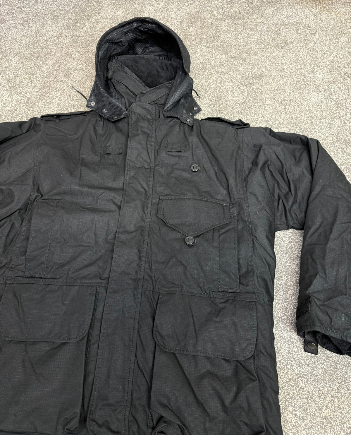 Ex Police Arktis Black Smock Jacket With Liner VGC - X LARGE Dog Handler Security