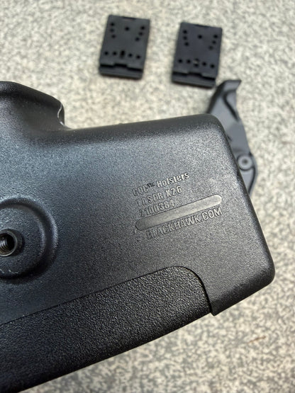 2x Blackhawk CQC Taser X26 Holster JOB LOT Ex Police Airsoft Cosplay