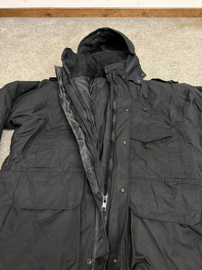 Ex Police Arktis Black Smock Jacket With Liner VGC - X LARGE Dog Handler Security