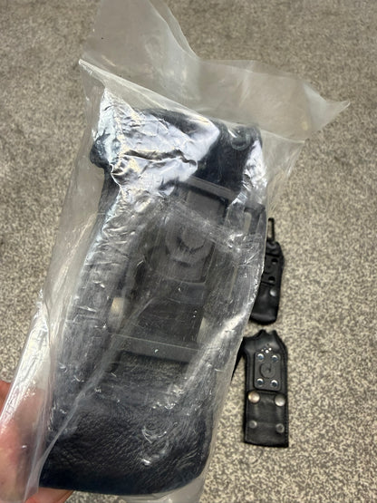 6x Ex Police Sepura Tetra Radio Leather Case Pouch Klickfast Job Lot Bundle Security Film TV Prop