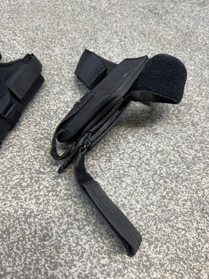 3x Ex Police GK Pro Gun Nylon Holster Job Lot Glock Sig Belt Drop Leg Airsoft