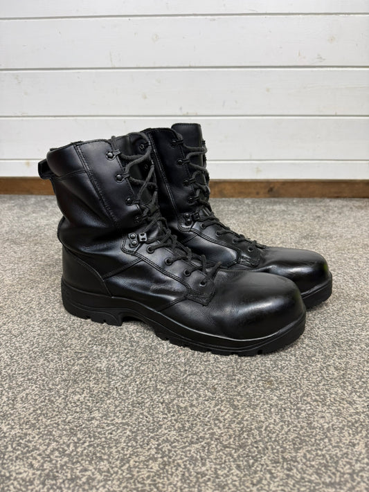Ex Police Magnum Elite Shield Combat Boots Black Leather UK 13 Security Work