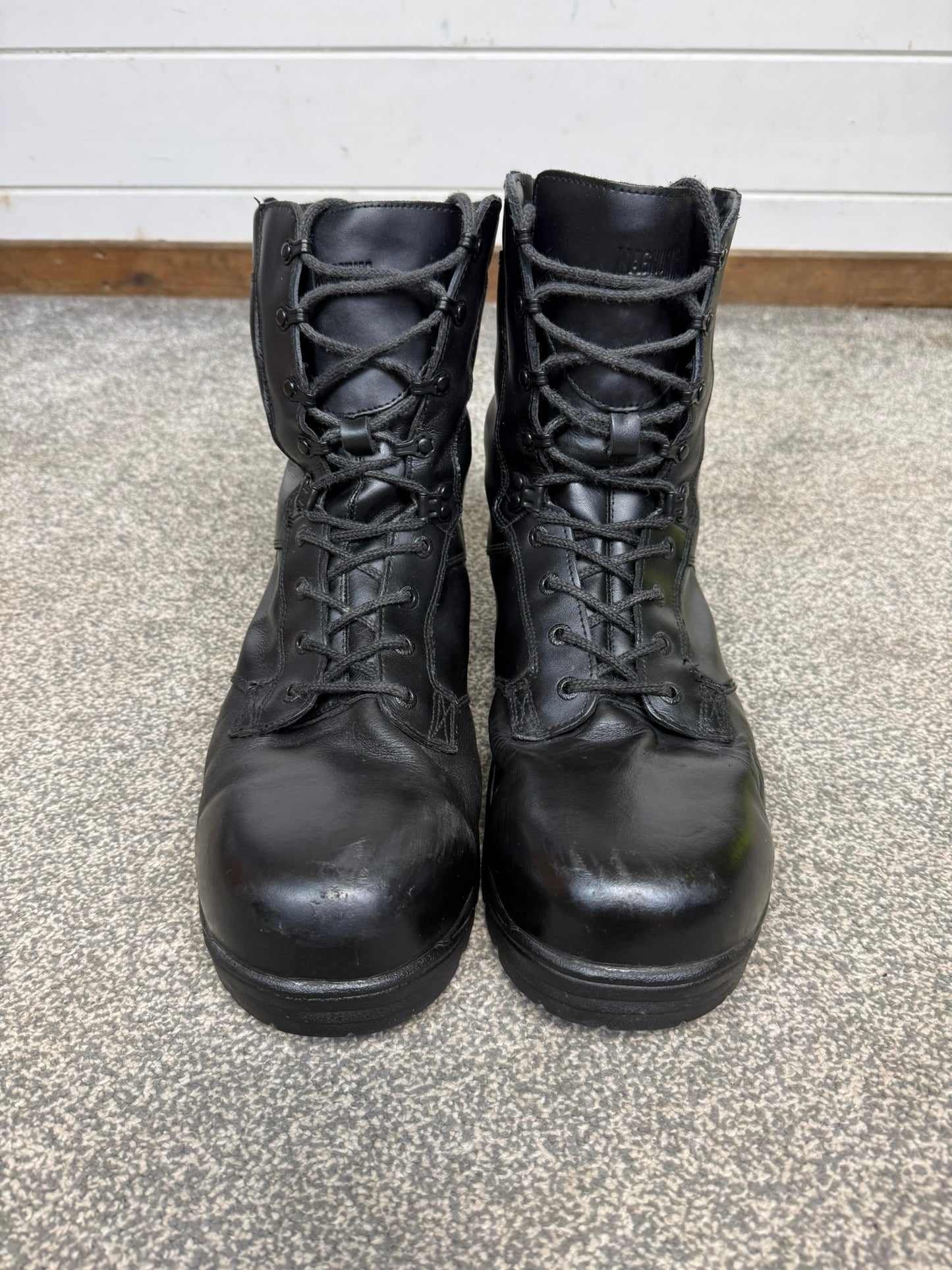 Ex Police Magnum Elite Shield Combat Boots Black Leather UK 13 Security Work