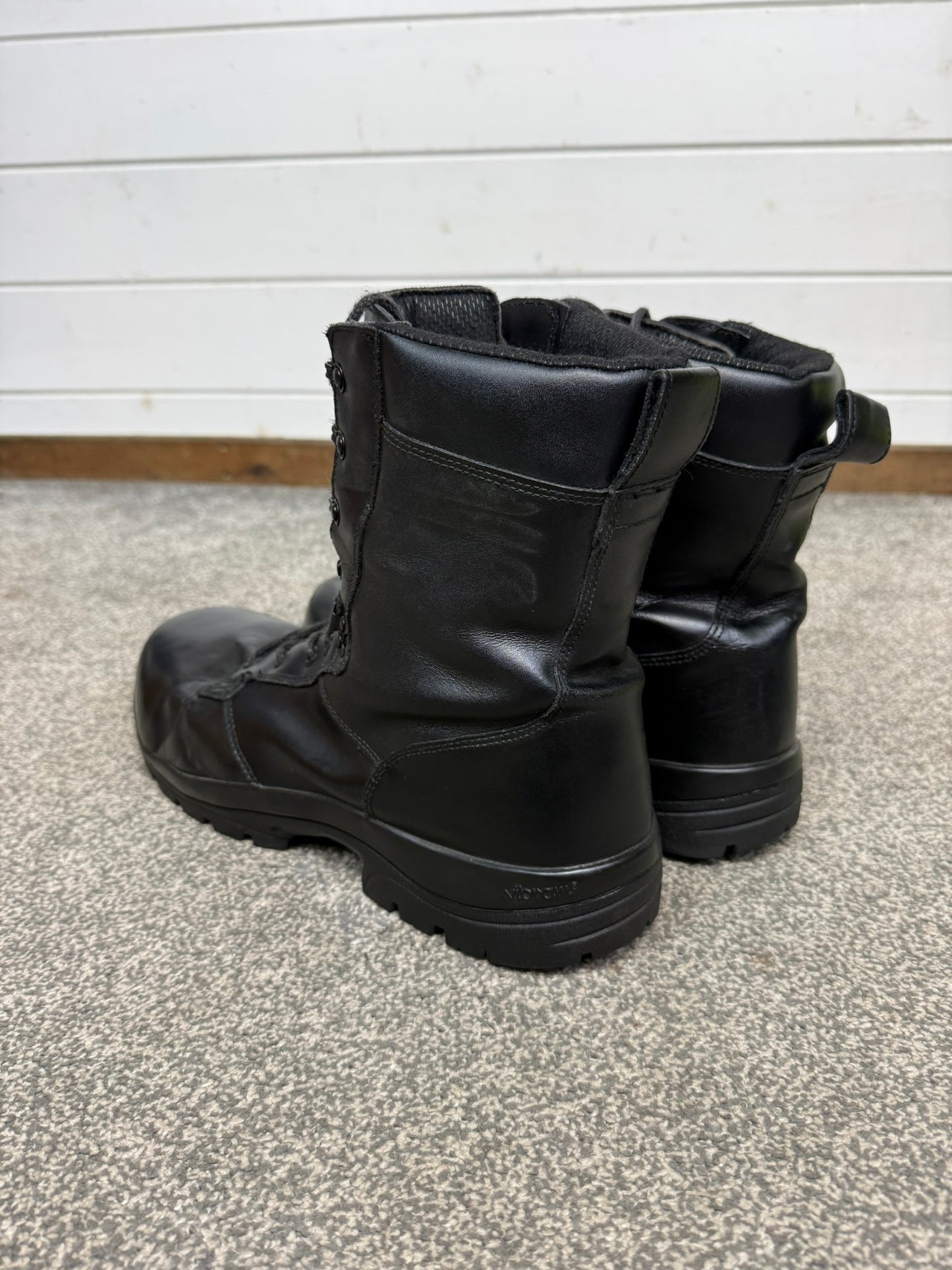 Ex Police Magnum Elite Shield Combat Boots Black Leather UK 13 Security Work
