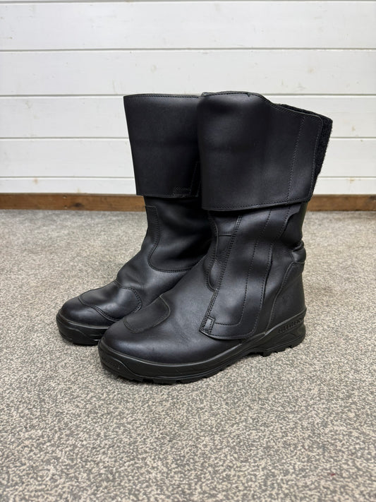 Ex Police Altberg Clubman Roadster Leather Motorcycle Boots Touring Waterproof Bike Boots UK 9