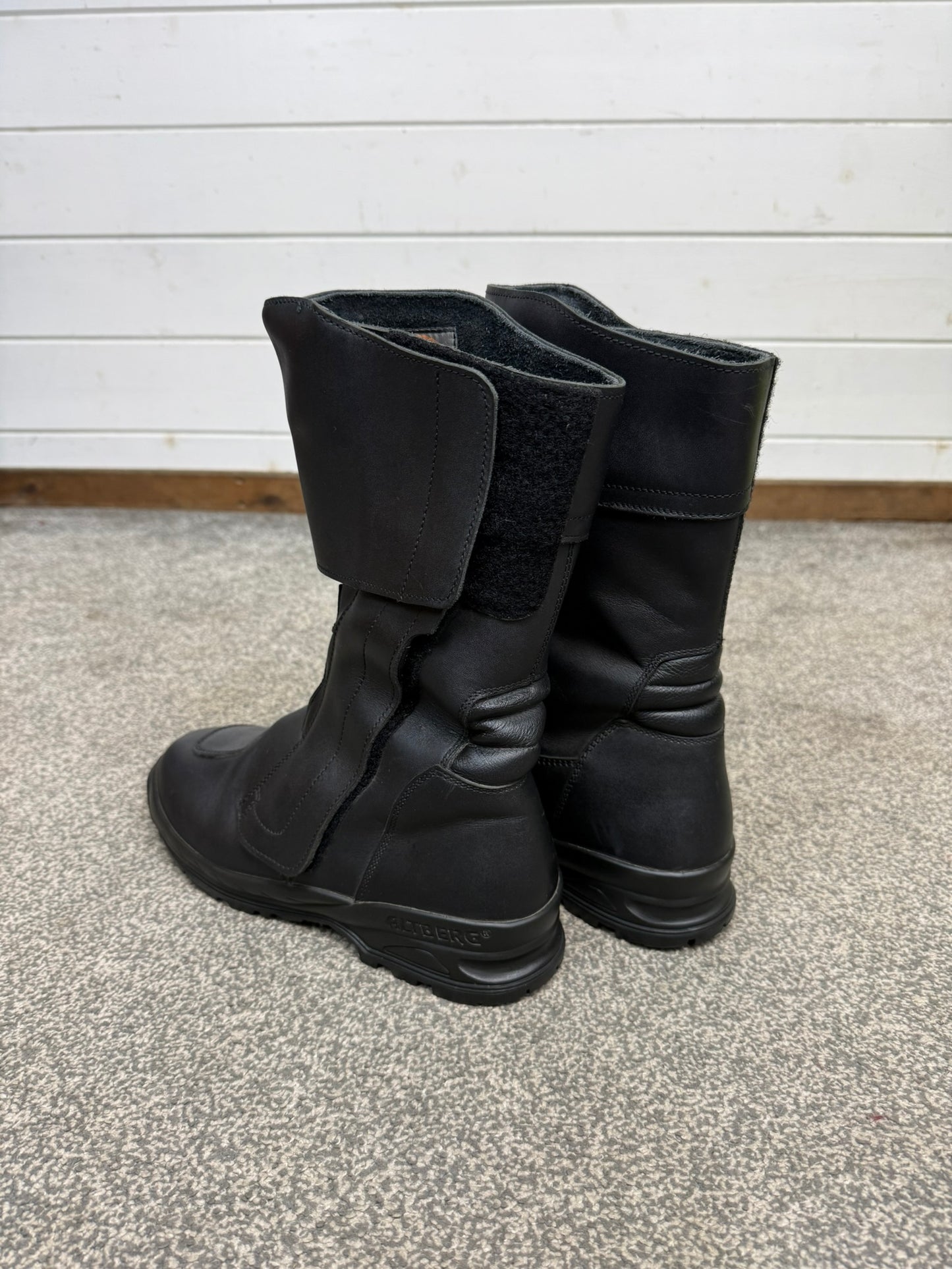 Ex Police Altberg Clubman Roadster Leather Motorcycle Boots Touring Waterproof Bike Boots UK 9