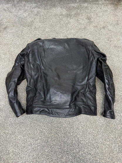 Ex Police Hideout Motorcycle Leathers 2 Piece Jacket & Trousers BADGED Collector TV Film Display