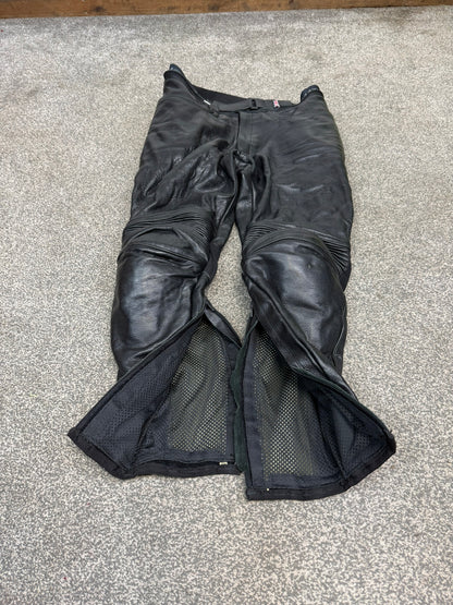 Ex Police Hideout Motorcycle Leathers 2 Piece Jacket & Trousers BADGED Collector TV Film Display