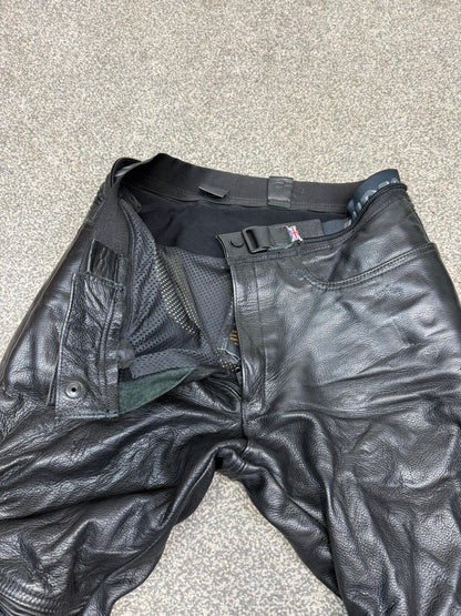 Ex Police Hideout Motorcycle Leathers 2 Piece Jacket & Trousers BADGED Collector TV Film Display