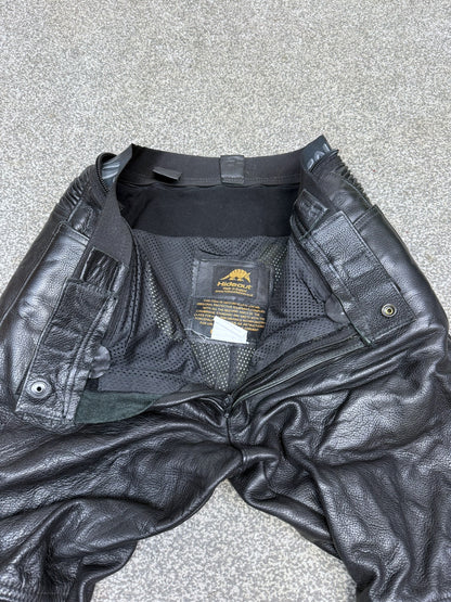 Ex Police Hideout Motorcycle Leathers 2 Piece Jacket & Trousers BADGED Collector TV Film Display