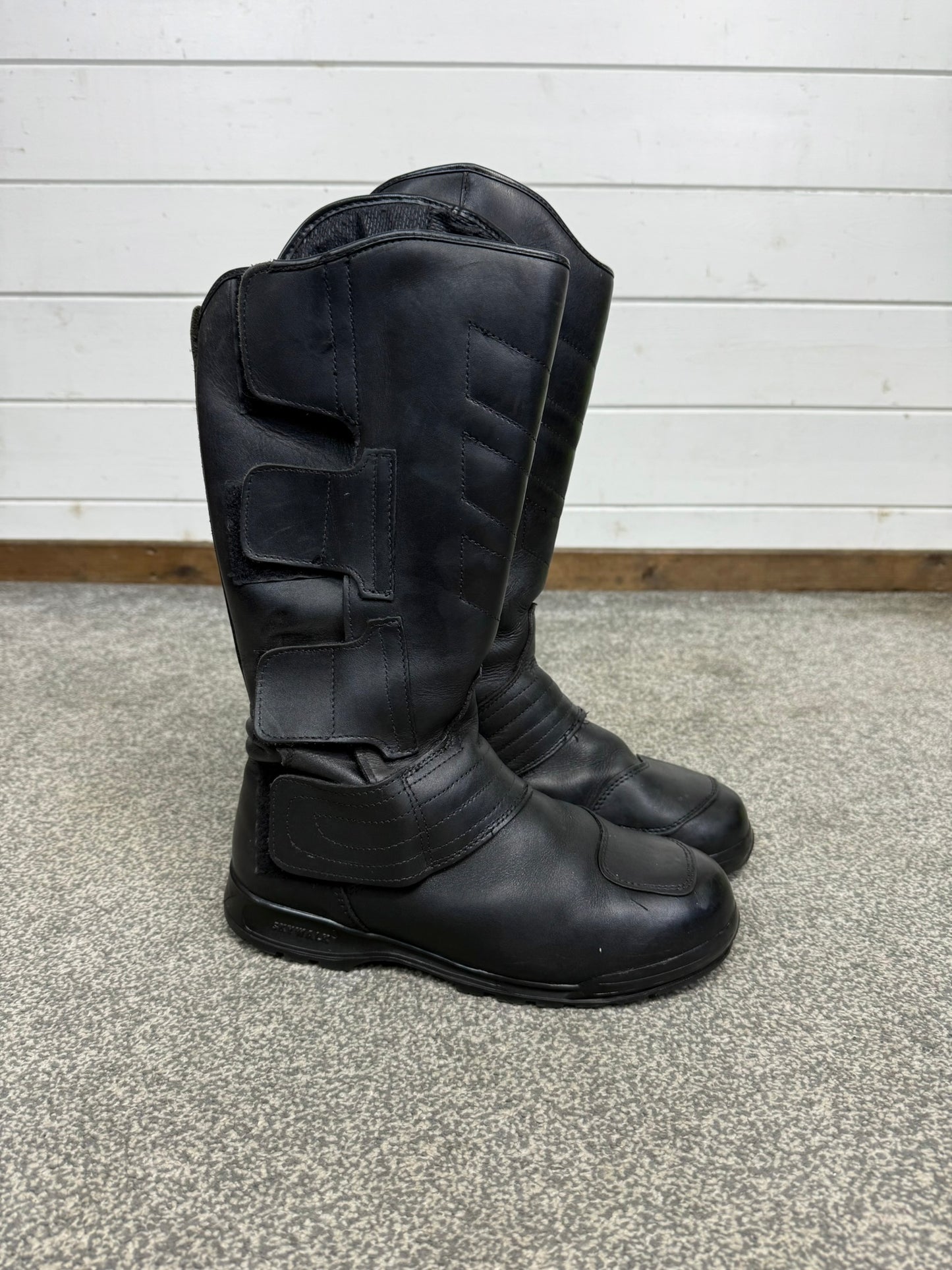 Ex Police Altberg Skywalk Leather Motorcycle Boots Touring Waterproof Bike Boots UK 8