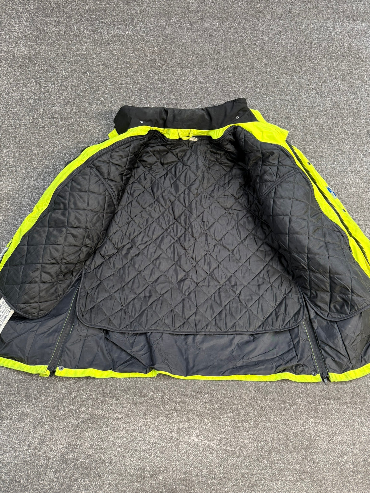 Ex Police Hi-Vis Waterproof Jacket Model 9 BADGED With Klickfast & Quilted Liner Grade B