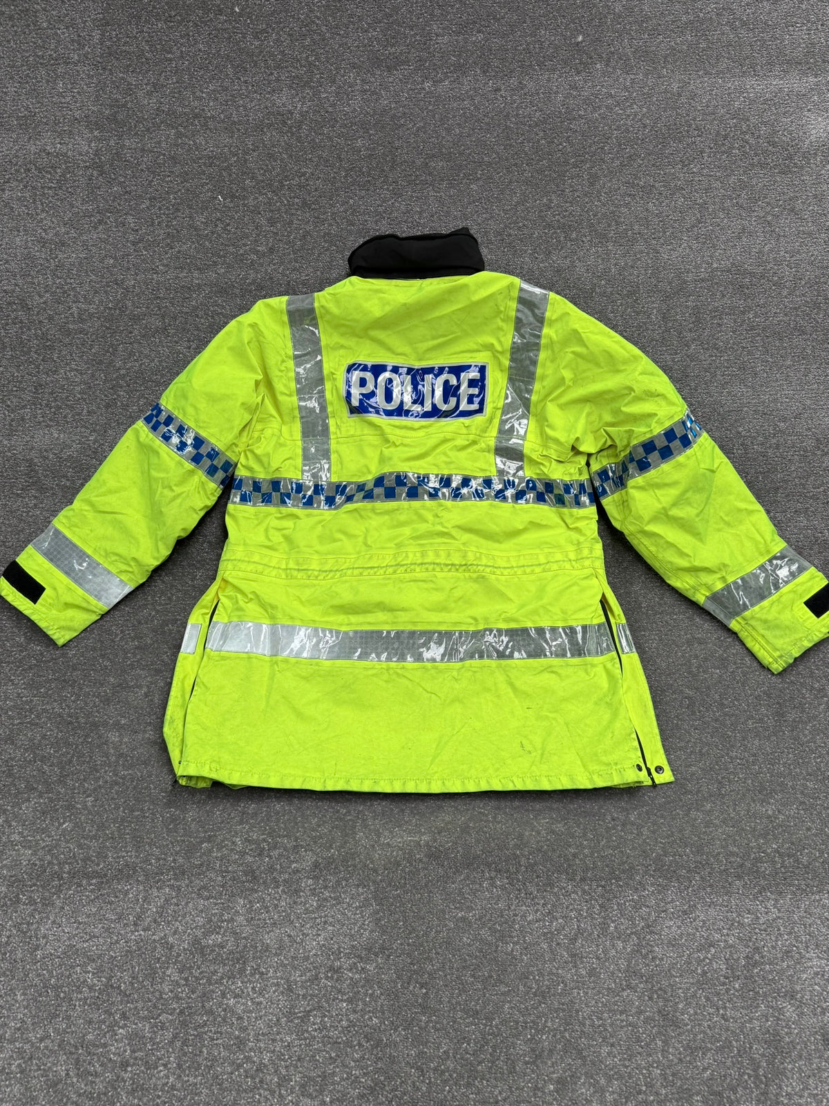 Ex Police Hi-Vis Waterproof Jacket Model 9 BADGED With Klickfast & Quilted Liner Grade B