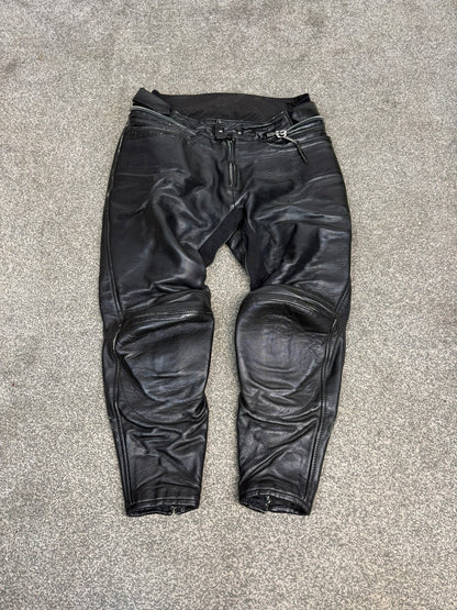 Ex Police BKS Motorbike Leathers 2 Piece Jacket & Trousers BADGED Collector TV Film Display