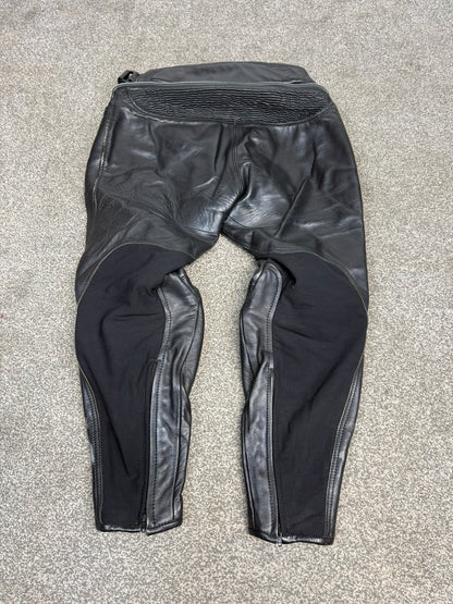 Ex Police BKS Motorbike Leathers 2 Piece Jacket & Trousers BADGED Collector TV Film Display