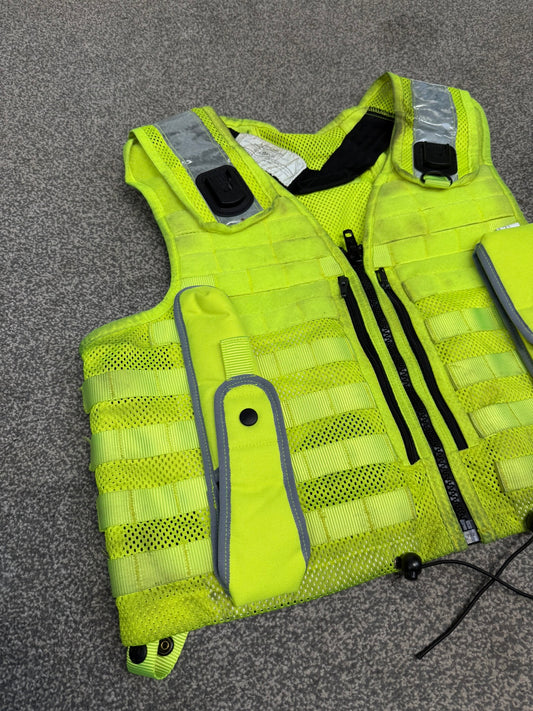 Safariland Hi-Vis MOLLE Vest & Pouches Tactical Utility Security Vest Ex Police - XL
