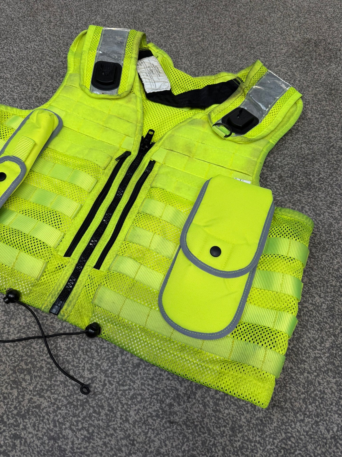 Safariland Hi-Vis MOLLE Vest & Pouches Tactical Utility Security Vest Ex Police - XL