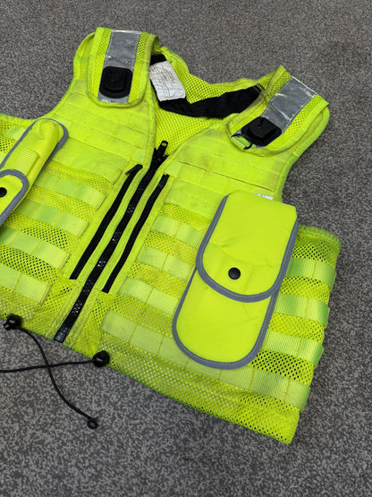Safariland Hi-Vis MOLLE Vest & Pouches Tactical Utility Security Vest Ex Police - XL