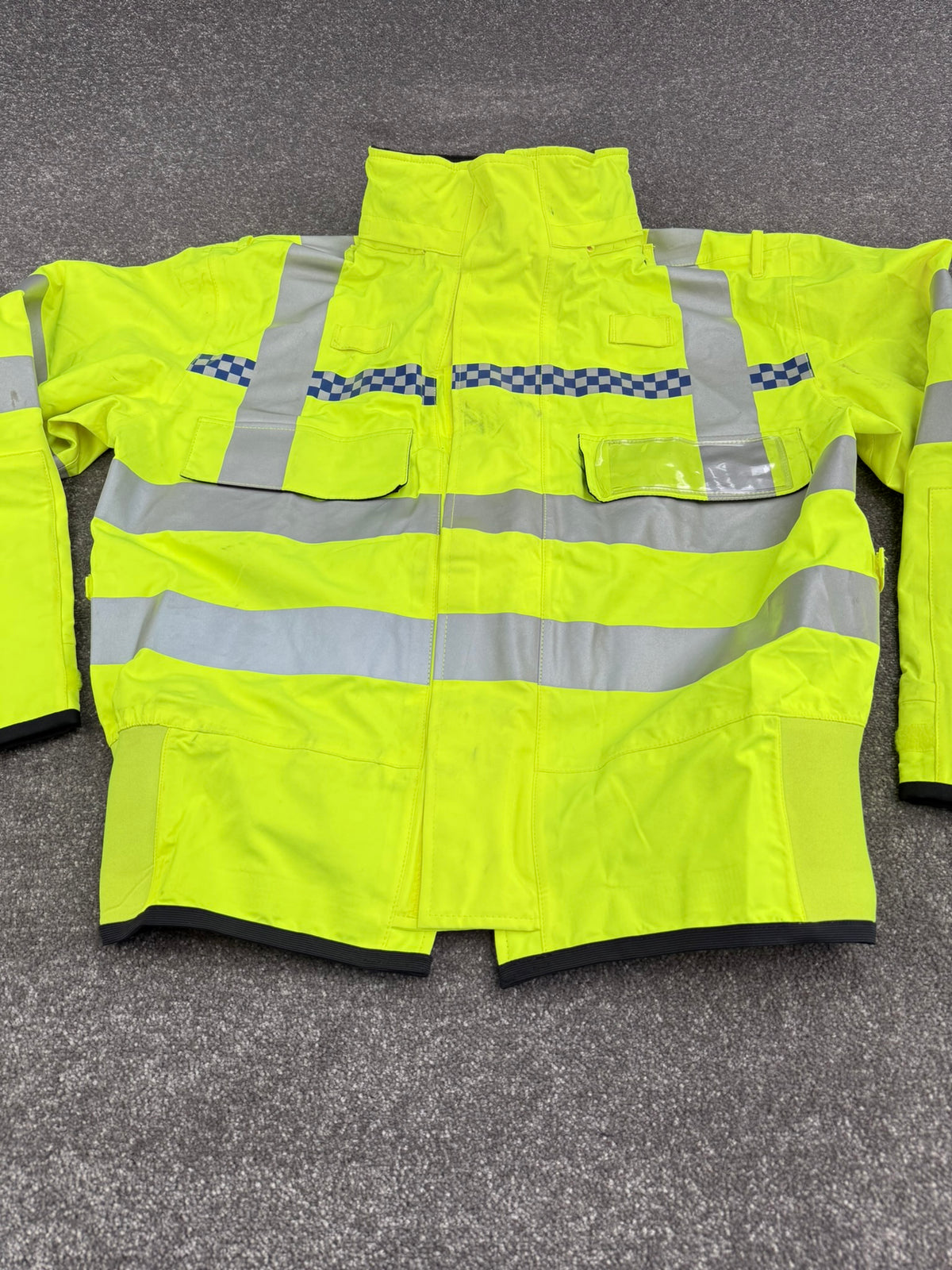 Ex Police Hi-Vis Waterproof Gore-Tex Bomber Jacket MEDIUM Walking Biker Horse Riding Recovery Coat
