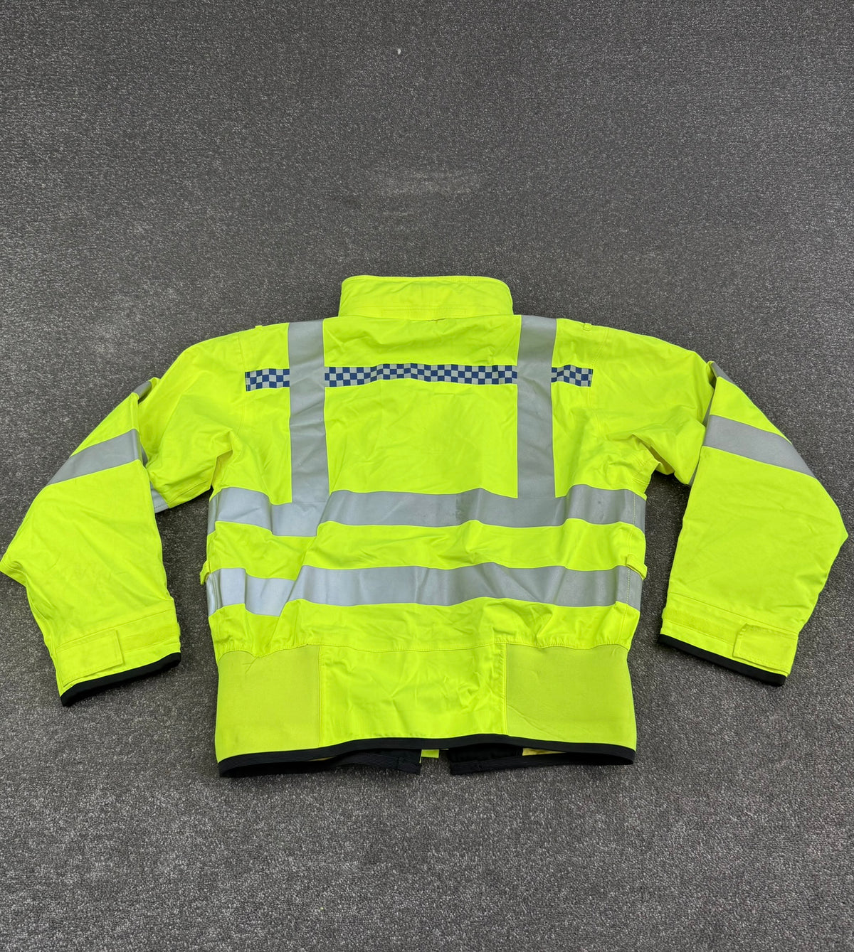 Ex Police Hi-Vis Waterproof Gore-Tex Bomber Jacket MEDIUM Walking Biker Horse Riding Recovery Coat