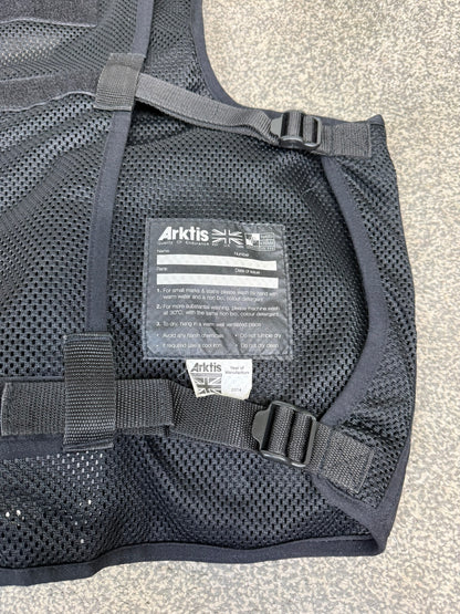 Ex Police Arktis Black Tactical Vest Utility Equipment Vest Security Marshall Airsoft - LARGE