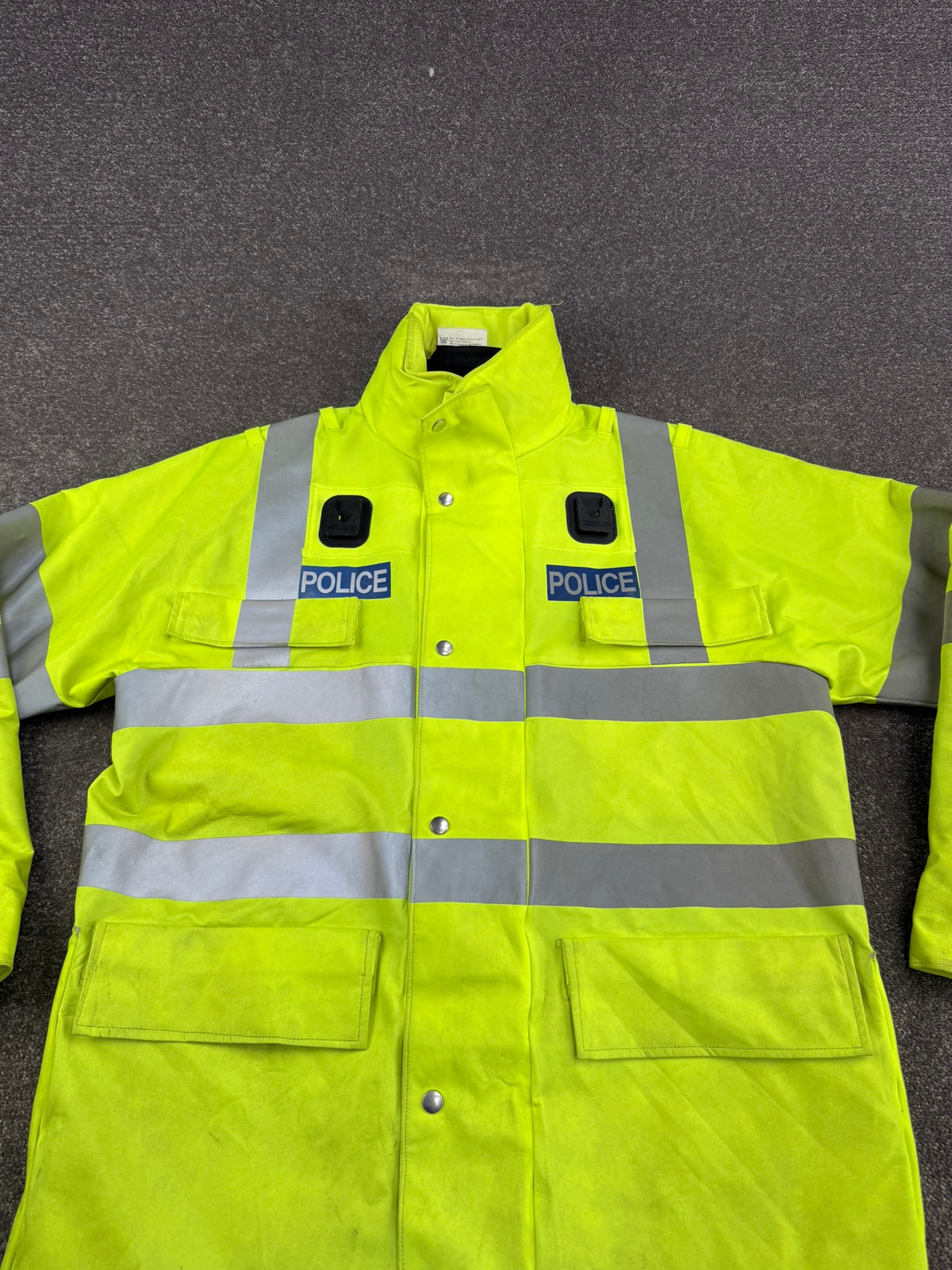 Ex Police Hi Vis Waterproof Jacket With Liner BADGED - Large Film TV Uniform Display Coat
