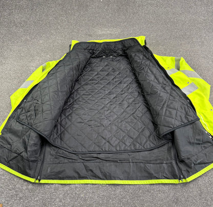 Ex Police Hi Vis Waterproof Jacket With Liner BADGED - Large Film TV Uniform Display Coat