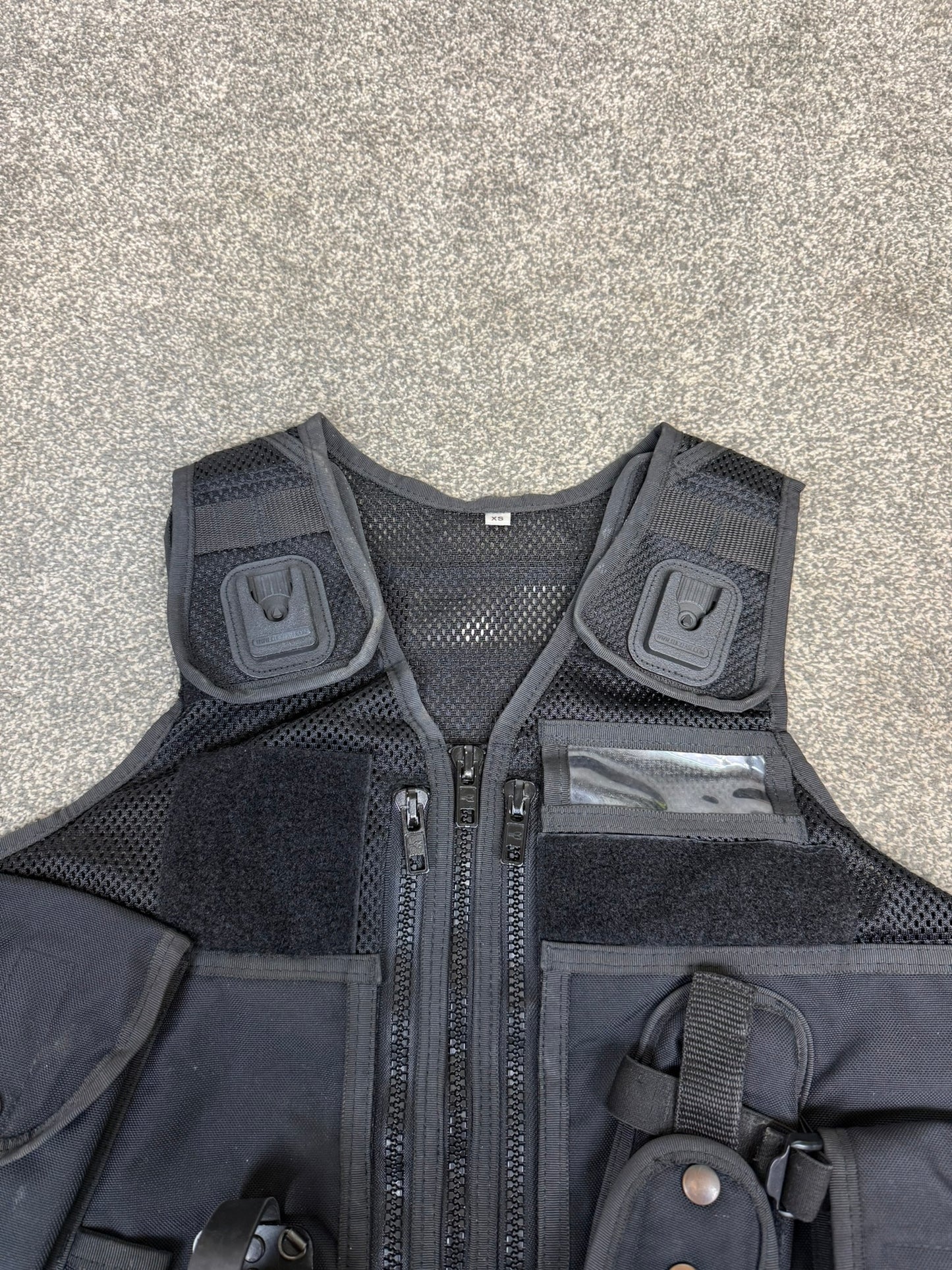Ex Police Black Arktis Tactical Vest Utility Equipment Vest Security Patrol Airsoft - X SMALL