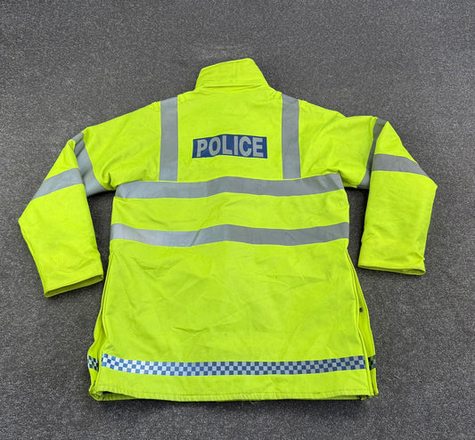 Ex Police Hi Vis Waterproof Jacket With Liner BADGED - Large Film TV Uniform Display Coat
