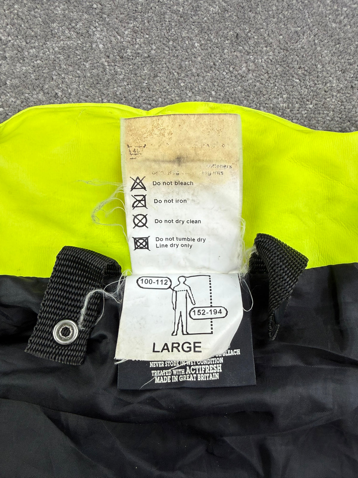 Ex Police Hi Vis Waterproof Jacket BADGED Collision Investigator - Large Film TV Uniform Display Coat