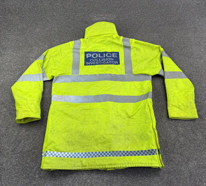 Ex Police Hi Vis Waterproof Jacket BADGED Collision Investigator - Large Film TV Uniform Display Coat