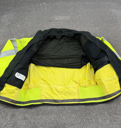 Ex Police Hi-Vis Waterproof Gore-Tex Bomber Jacket Badged LARGE Film TV Display Uniform