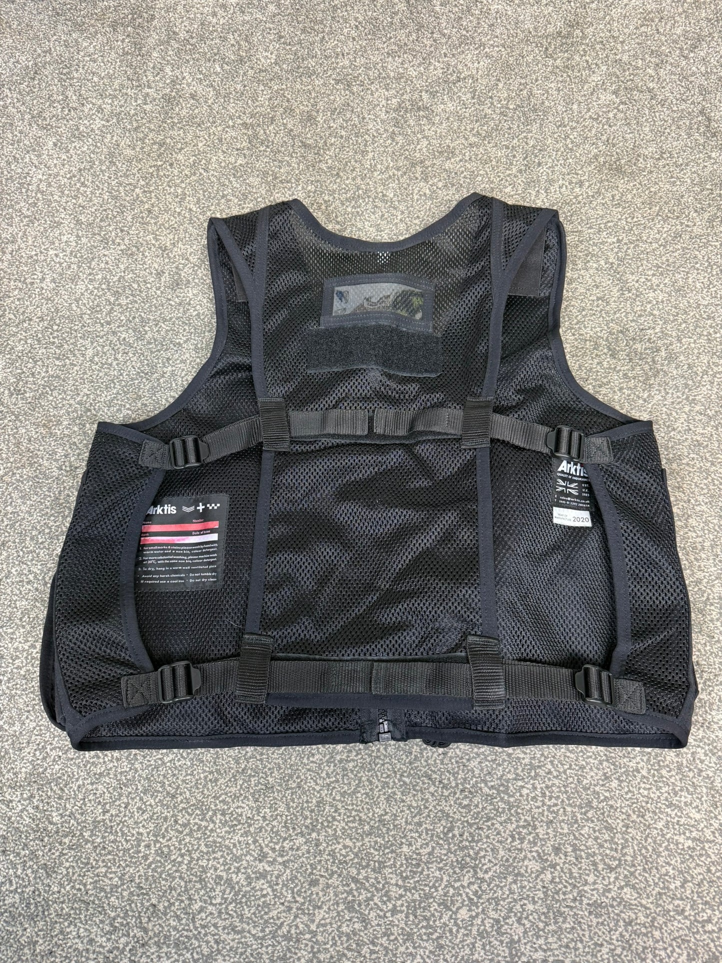 Ex Police Black Arktis Tactical Vest Utility Equipment Vest Security Patrol Airsoft - MEDIUM