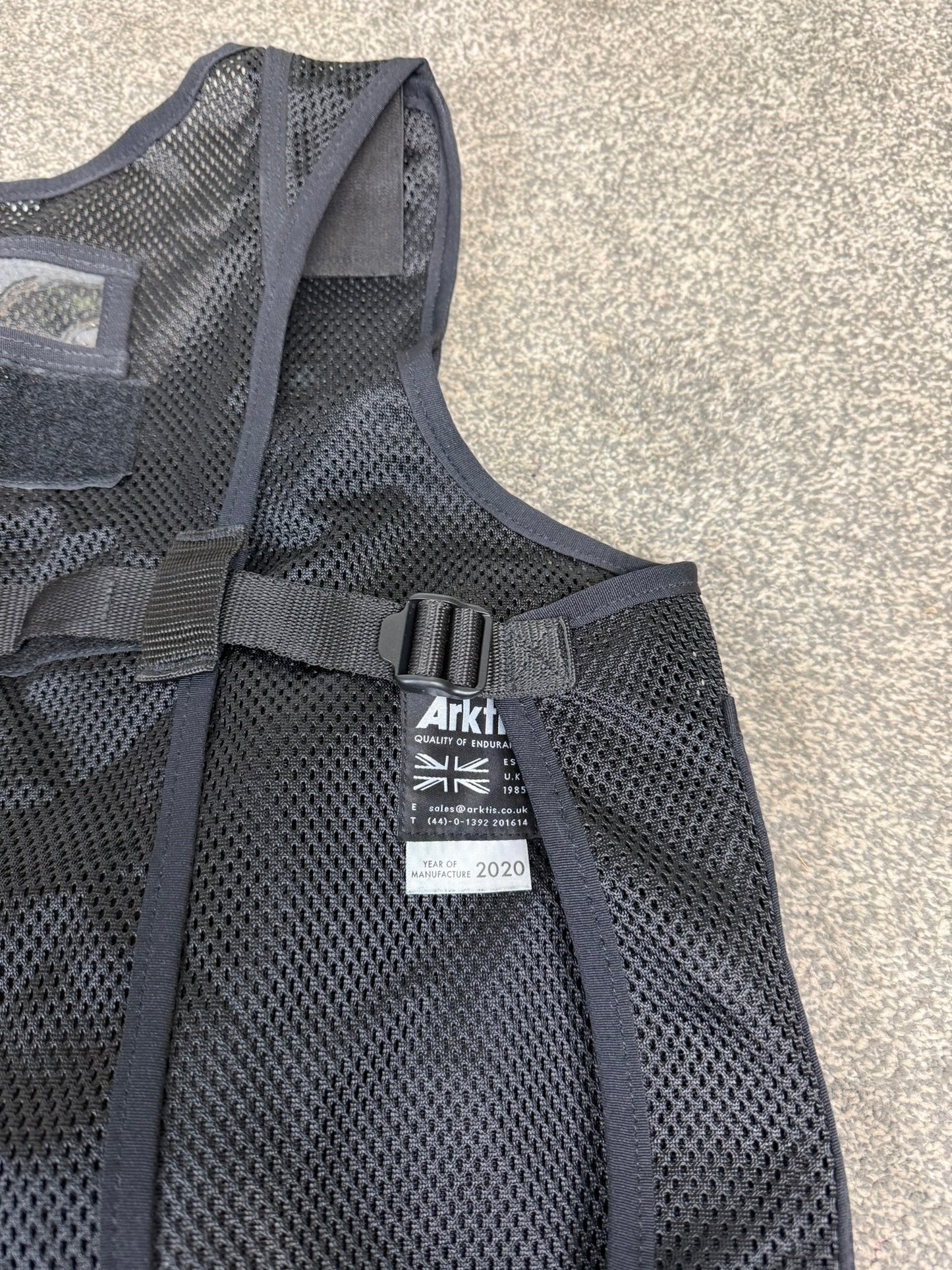 Ex Police Black Arktis Tactical Vest Utility Equipment Vest Security Patrol Airsoft - MEDIUM