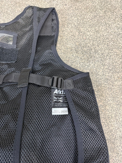 Ex Police Black Arktis Tactical Vest Utility Equipment Vest Security Patrol Airsoft - MEDIUM