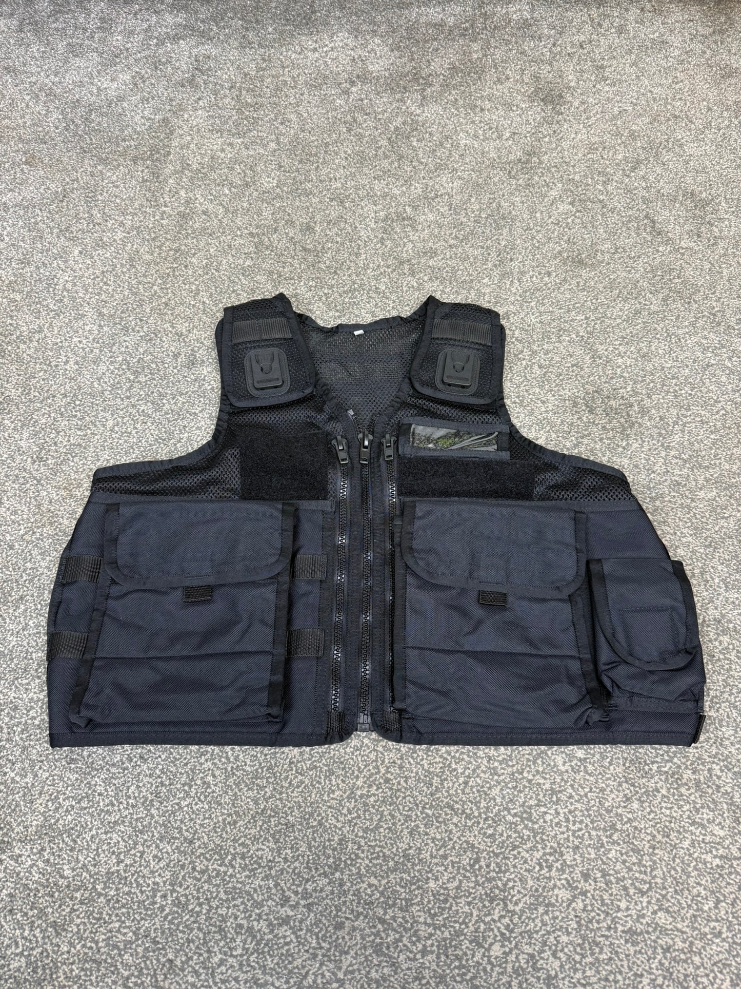 Ex Police Black Arktis Utility Patrol Vest & Pouches Dog Handler Security Airsoft - X Small