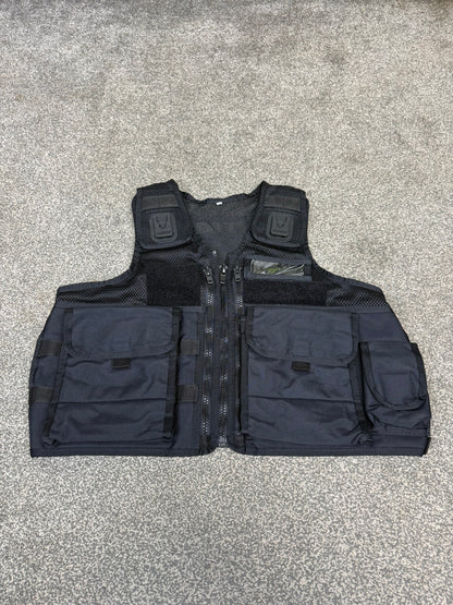 Ex Police Black Arktis Utility Patrol Vest & Pouches Dog Handler Security Airsoft - X Small