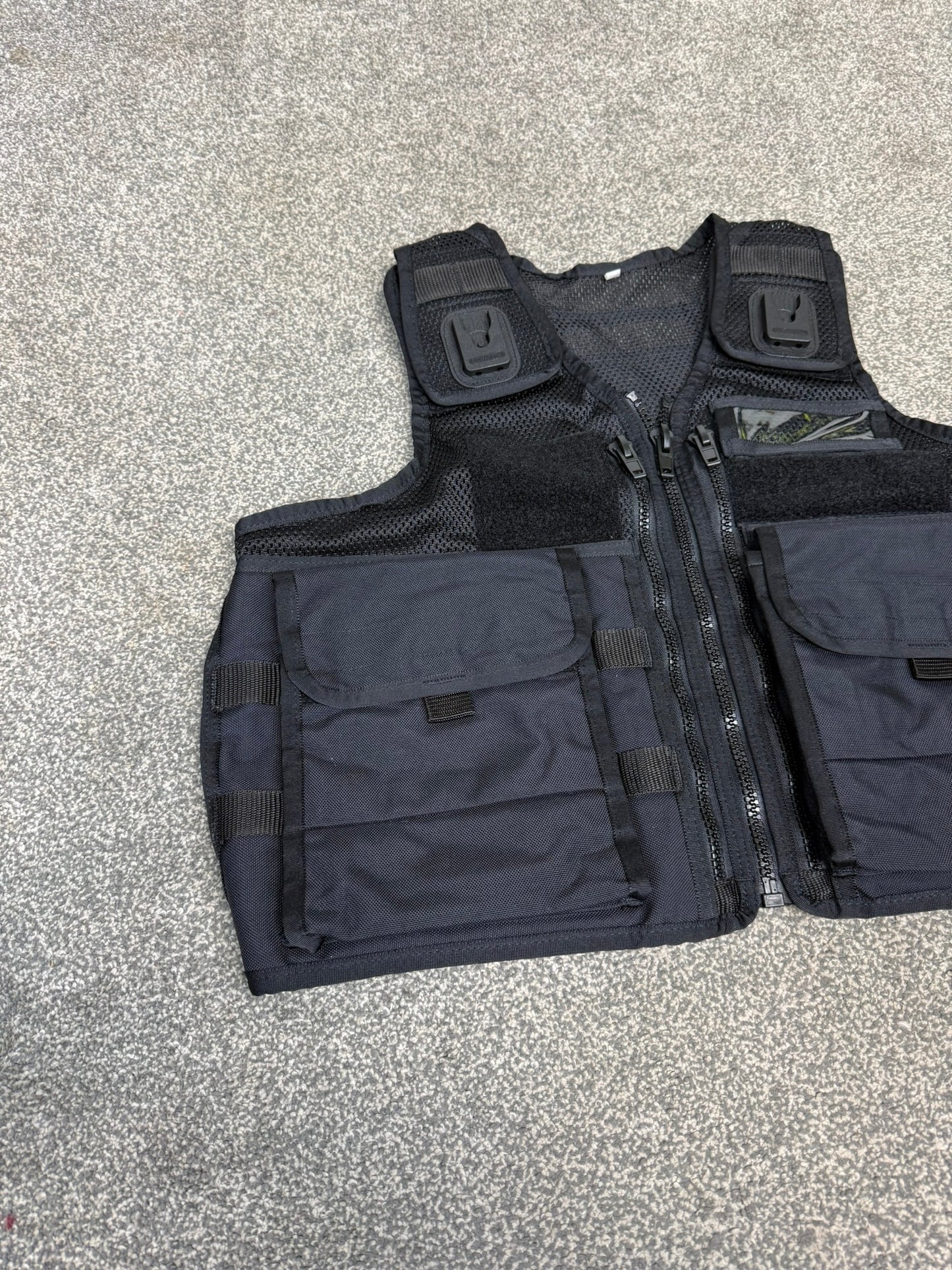 Ex Police Black Arktis Utility Patrol Vest & Pouches Dog Handler Security Airsoft - X Small