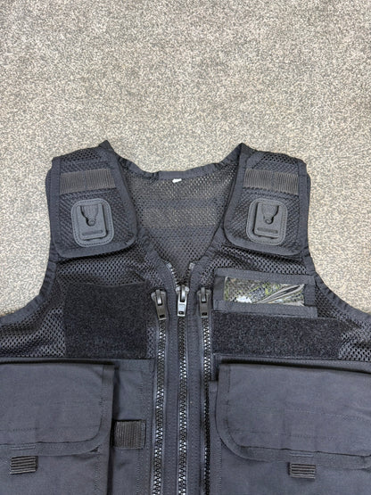 Ex Police Black Arktis Utility Patrol Vest & Pouches Dog Handler Security Airsoft - X Small