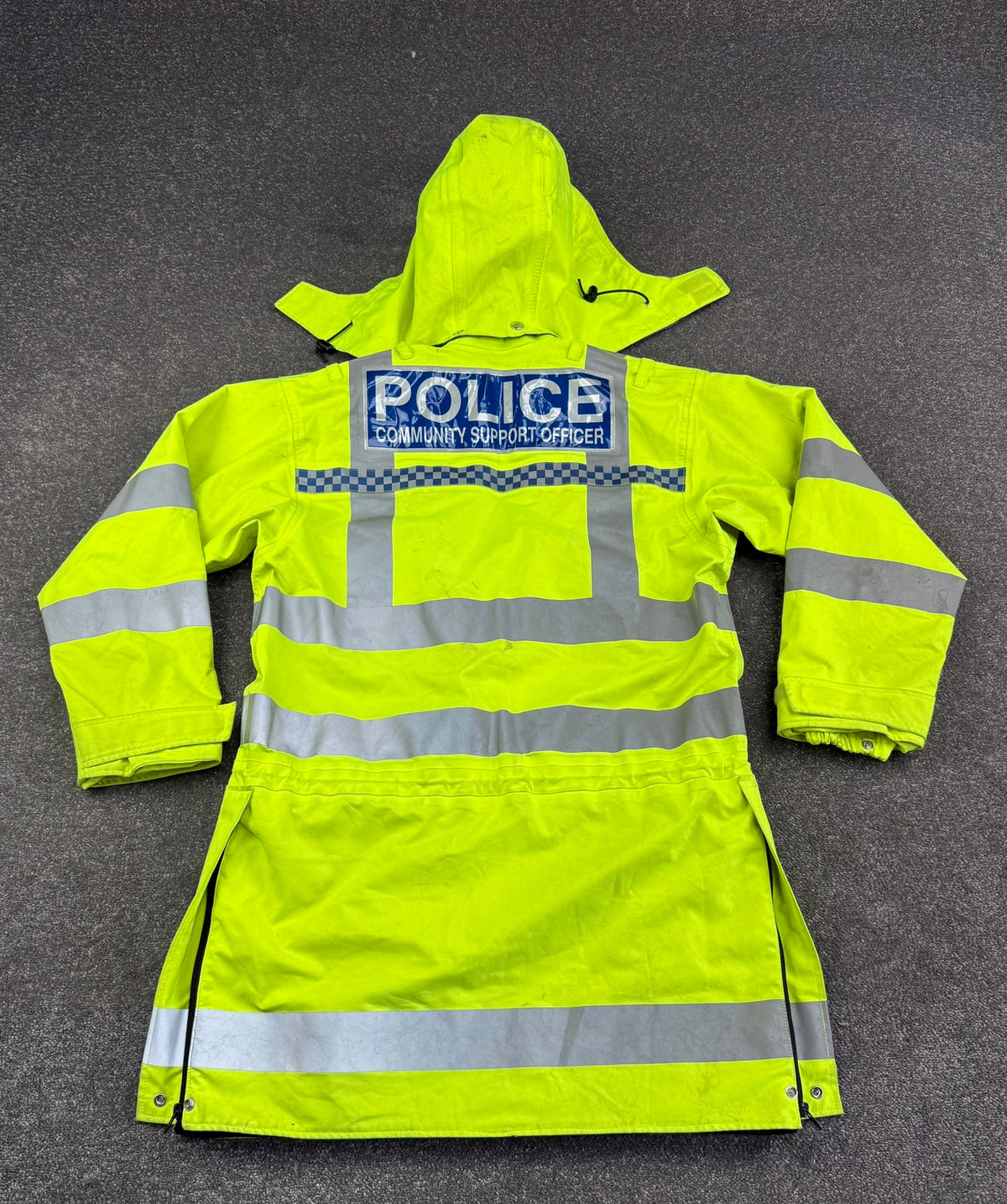 Ex Police Hi-Vis Waterproof Jacket Coat PCSO Badged X SMALL Film TV Display Uniform Anorak