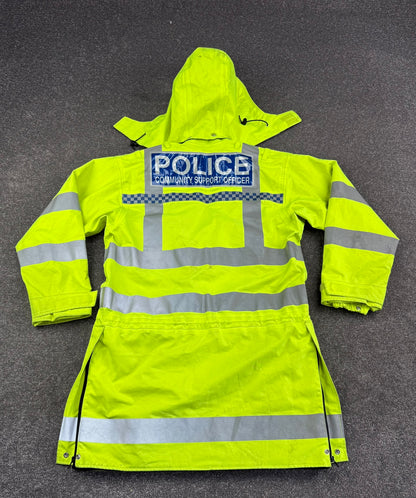 Ex Police Hi-Vis Waterproof Jacket Coat PCSO Badged X SMALL Film TV Display Uniform Anorak