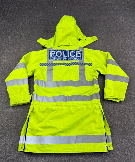 Ex Police Hi-Vis Waterproof Jacket Coat PCSO Badged X SMALL Film TV Display Uniform Anorak